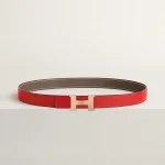 Mini Constance belt buckle & Reversible leather strap 24 mm